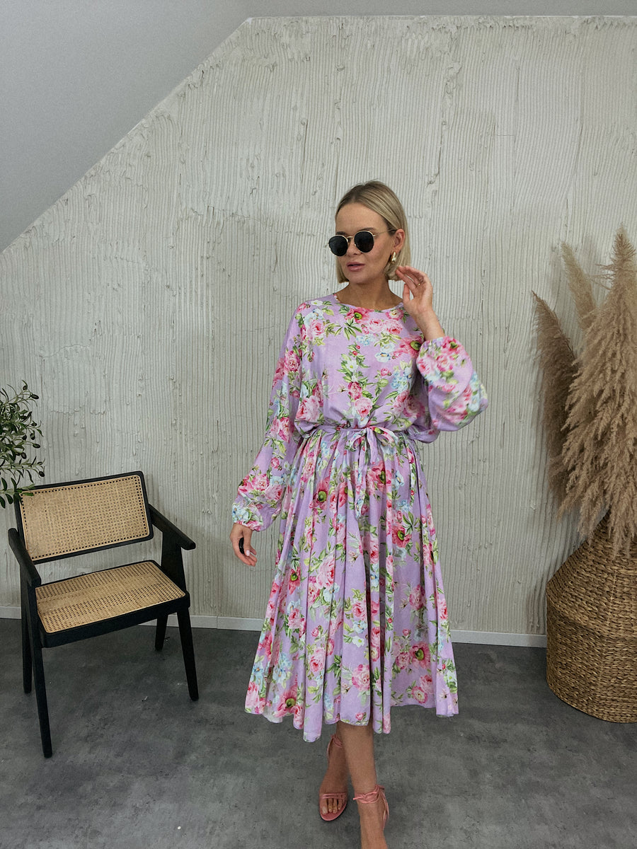 Sukienka Josette Lila 100 wiskoza Dolly Glam Shop